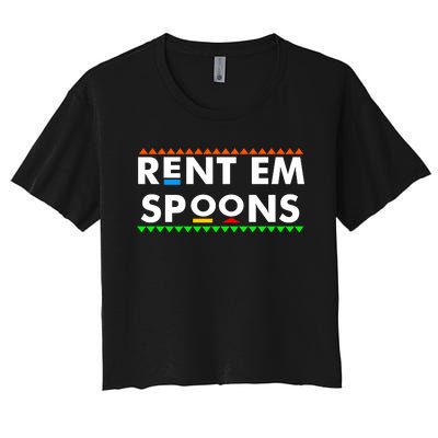 Rent Em Spoons Women's Crop Top Tee