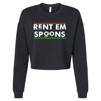 Rent Em Spoons Cropped Pullover Crew