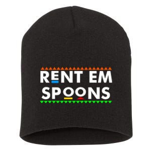 Rent Em Spoons Short Acrylic Beanie