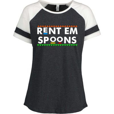 Rent Em Spoons Enza Ladies Jersey Colorblock Tee