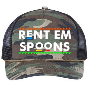 Rent Em Spoons Retro Rope Trucker Hat Cap