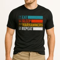 Retro Eat Sleep Warhammers Repeat Funny Gamer Video Gaming Performance Shirt