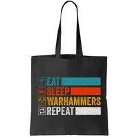 Retro Eat Sleep Warhammers Repeat Funny Gamer Video Gaming Bag