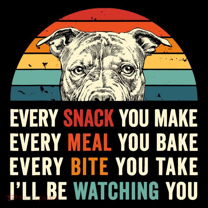 Retro Every Snack You Make Every Meal You Bake Pittie Dog Impact Tech Backpack