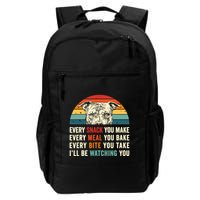 Retro Every Snack You Make Every Meal You Bake Pittie Dog Backpack