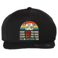 Retro Every Snack You Make Every Meal You Bake Pittie Dog Wool Snapback Cap