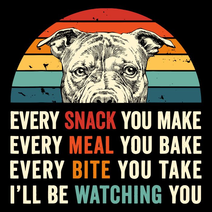 Retro Every Snack You Make Every Meal You Bake Pittie Dog Wool Snapback Cap