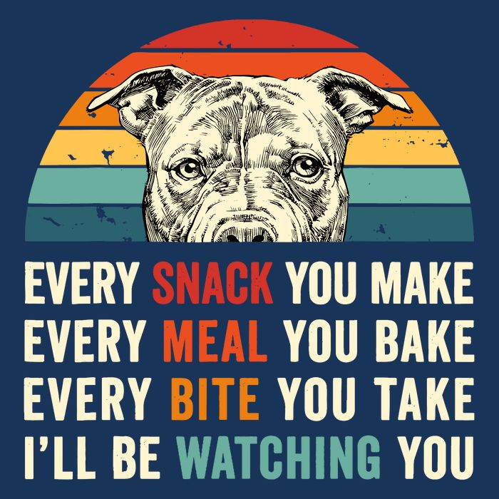 Retro Every Snack You Make Every Meal You Bake Pittie Dog Cooling Performance Crew T-Shirt