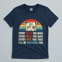 Retro Every Snack You Make Every Meal You Bake Pittie Dog T-Shirt