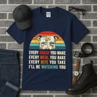 Retro Every Snack You Make Every Meal You Bake Pittie Dog Tall T-Shirt