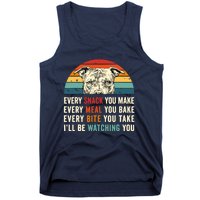 Retro Every Snack You Make Every Meal You Bake Pittie Dog Tank Top