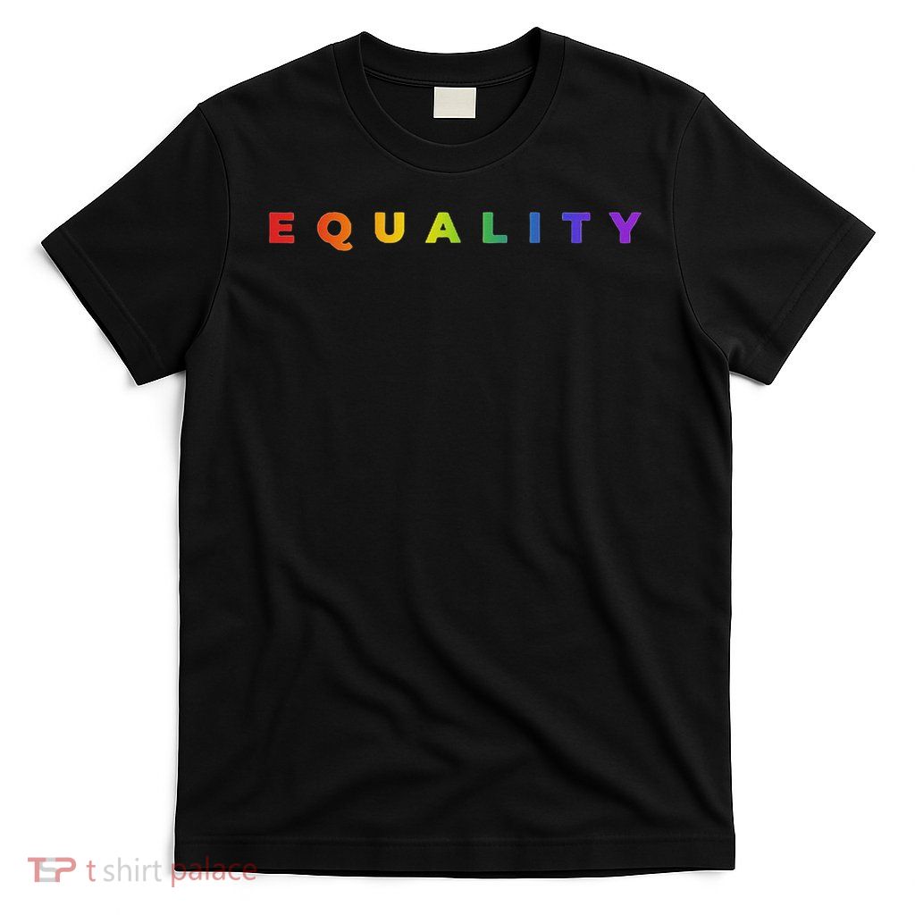Rainbow Equality Subtle Pride Month Lgbt Gay Rights Flag T-Shirt
