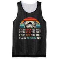 Retro Every Snack You Make Every Meal You Bake Staffy Dog Mesh Reversible Basketball Jersey Tank