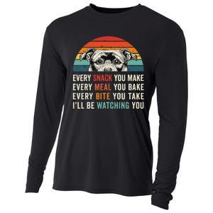 Retro Every Snack You Make Every Meal You Bake Staffy Dog Cooling Performance Long Sleeve Crew