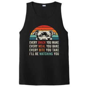 Retro Every Snack You Make Every Meal You Bake Staffy Dog PosiCharge Competitor Tank