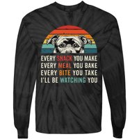 Retro Every Snack You Make Every Meal You Bake Staffy Dog Tie-Dye Long Sleeve Shirt