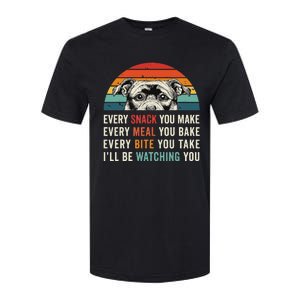 Retro Every Snack You Make Every Meal You Bake Staffy Dog Softstyle CVC T-Shirt