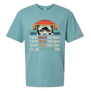 Retro Every Snack You Make Every Meal You Bake Staffy Dog Sueded Cloud Jersey T-Shirt