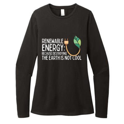 Renewable Energy Solar Energy Protect The Earth Gift Womens CVC Long Sleeve Shirt