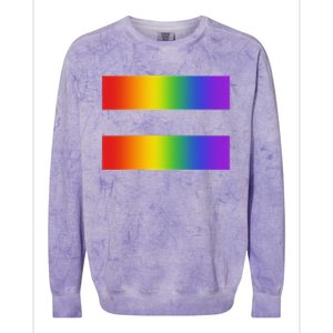 Rainbow Equality Symbol Subtle Pride Stuff Lgbt Gay Rights Colorblast Crewneck Sweatshirt