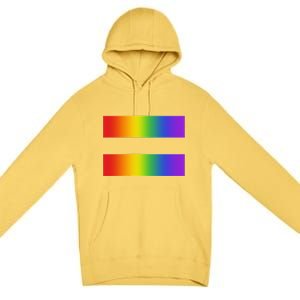 Rainbow Equality Symbol Subtle Pride Stuff Lgbt Gay Rights Premium Pullover Hoodie