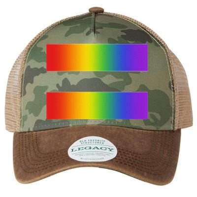 Rainbow Equality Symbol Subtle Pride Stuff Lgbt Gay Rights Legacy Tie Dye Trucker Hat