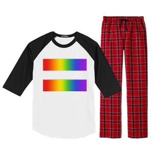 Rainbow Equality Symbol Subtle Pride Stuff Lgbt Gay Rights Raglan Sleeve Pajama Set