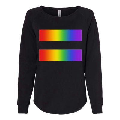 Rainbow Equality Symbol Subtle Pride Stuff Lgbt Gay Rights Womens California Wash Sweatshirt