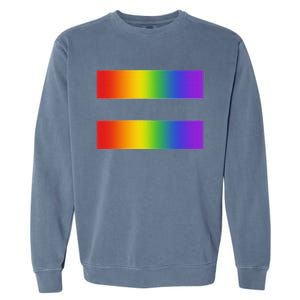 Rainbow Equality Symbol Subtle Pride Stuff Lgbt Gay Rights Garment-Dyed Sweatshirt