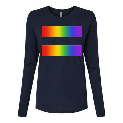 Rainbow Equality Symbol Subtle Pride Stuff Lgbt Gay Rights Womens Cotton Relaxed Long Sleeve T-Shirt