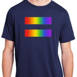 Rainbow Equality Symbol Subtle Pride Stuff Lgbt Gay Rights Adult ChromaSoft Performance T-Shirt