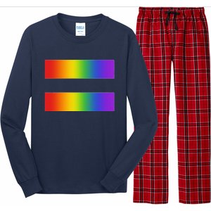 Rainbow Equality Symbol Subtle Pride Stuff Lgbt Gay Rights Long Sleeve Pajama Set