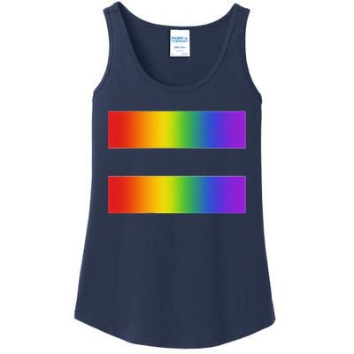 Rainbow Equality Symbol Subtle Pride Stuff Lgbt Gay Rights Ladies Essential Tank