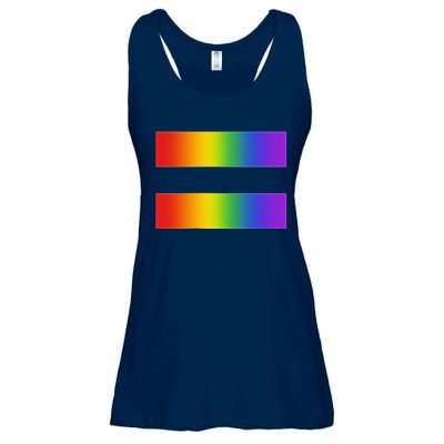 Rainbow Equality Symbol Subtle Pride Stuff Lgbt Gay Rights Ladies Essential Flowy Tank