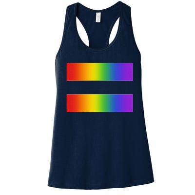 Rainbow Equality Symbol Subtle Pride Stuff Lgbt Gay Rights Women's Racerback Tank