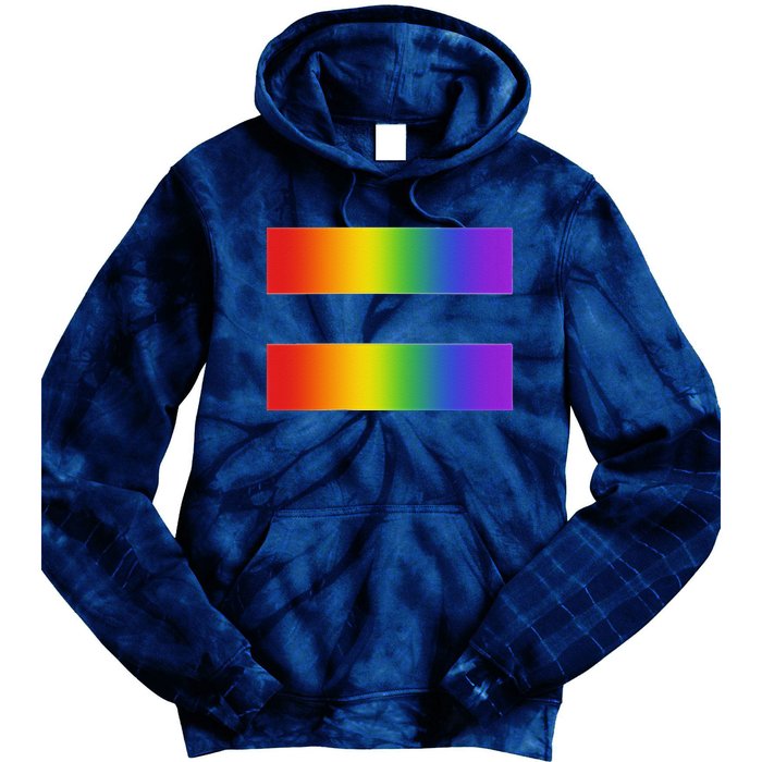 Rainbow Equality Symbol Subtle Pride Stuff Lgbt Gay Rights Tie Dye Hoodie