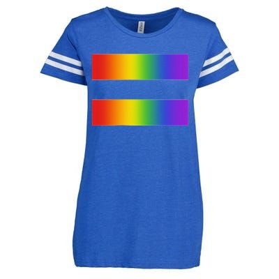 Rainbow Equality Symbol Subtle Pride Stuff Lgbt Gay Rights Enza Ladies Jersey Football T-Shirt