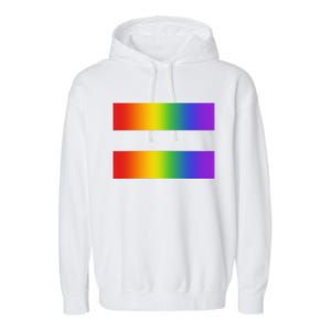 Rainbow Equality Symbol Subtle Pride Stuff Lgbt Gay Rights Garment-Dyed Fleece Hoodie