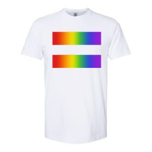 Rainbow Equality Symbol Subtle Pride Stuff Lgbt Gay Rights Softstyle CVC T-Shirt