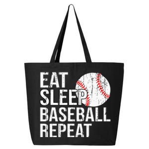 retro Eat Sleep Baseball Repeat Gifts For Fathers Day 25L Jumbo Tote