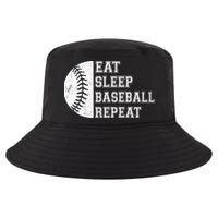 retro Eat Sleep Baseball Repeat Baseball Player Cool Comfort Performance Bucket Hat