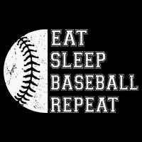 retro Eat Sleep Baseball Repeat Baseball Player 16 in Basic Backpack