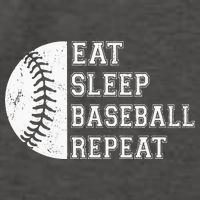 retro Eat Sleep Baseball Repeat Baseball Player Vector Backpack