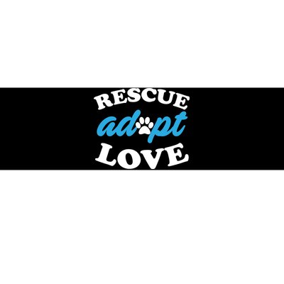 Rescue Adopt Love Bumper Sticker