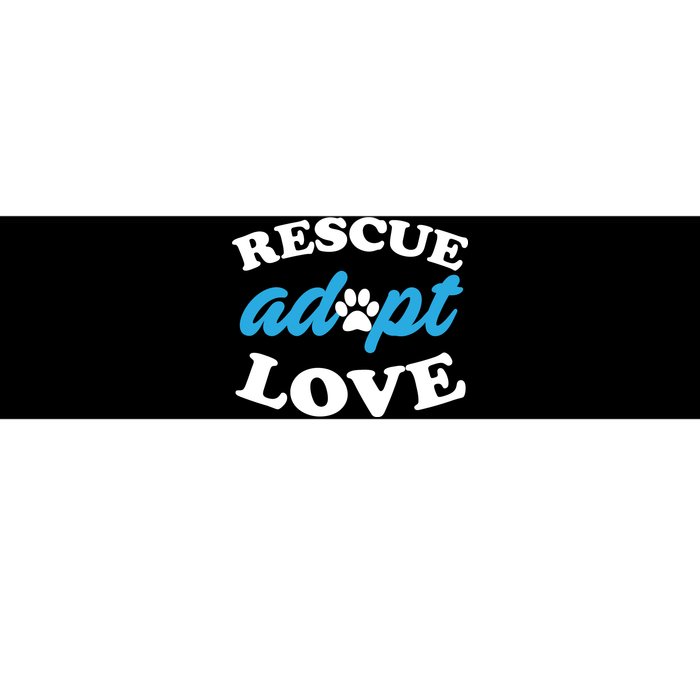 Rescue Adopt Love Bumper Sticker