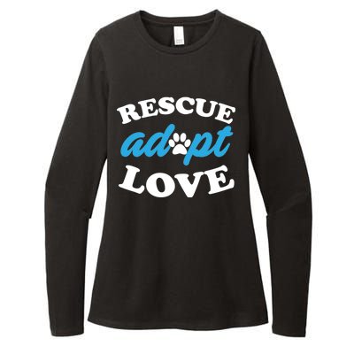 Rescue Adopt Love Womens CVC Long Sleeve Shirt