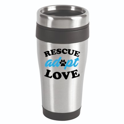Rescue Adopt Love 16oz Travel Tumbler