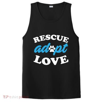 Rescue Adopt Love PosiCharge Competitor Tank