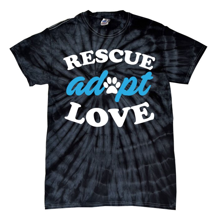 Rescue Adopt Love Tie-Dye T-Shirt