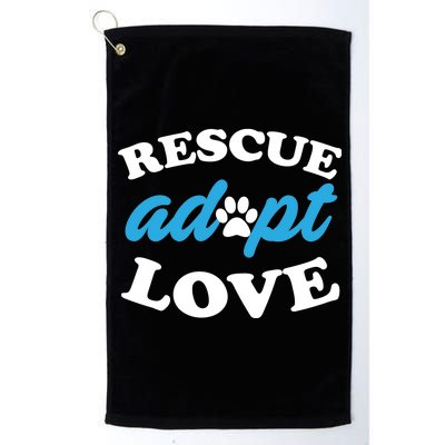 Rescue Adopt Love Platinum Collection Golf Towel